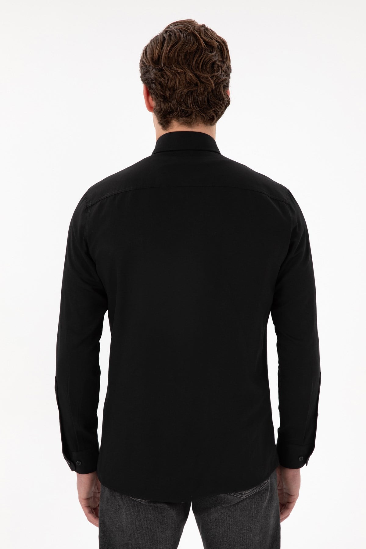 Dokuma Uzun Kol Slim Fit Gömlek 2084085