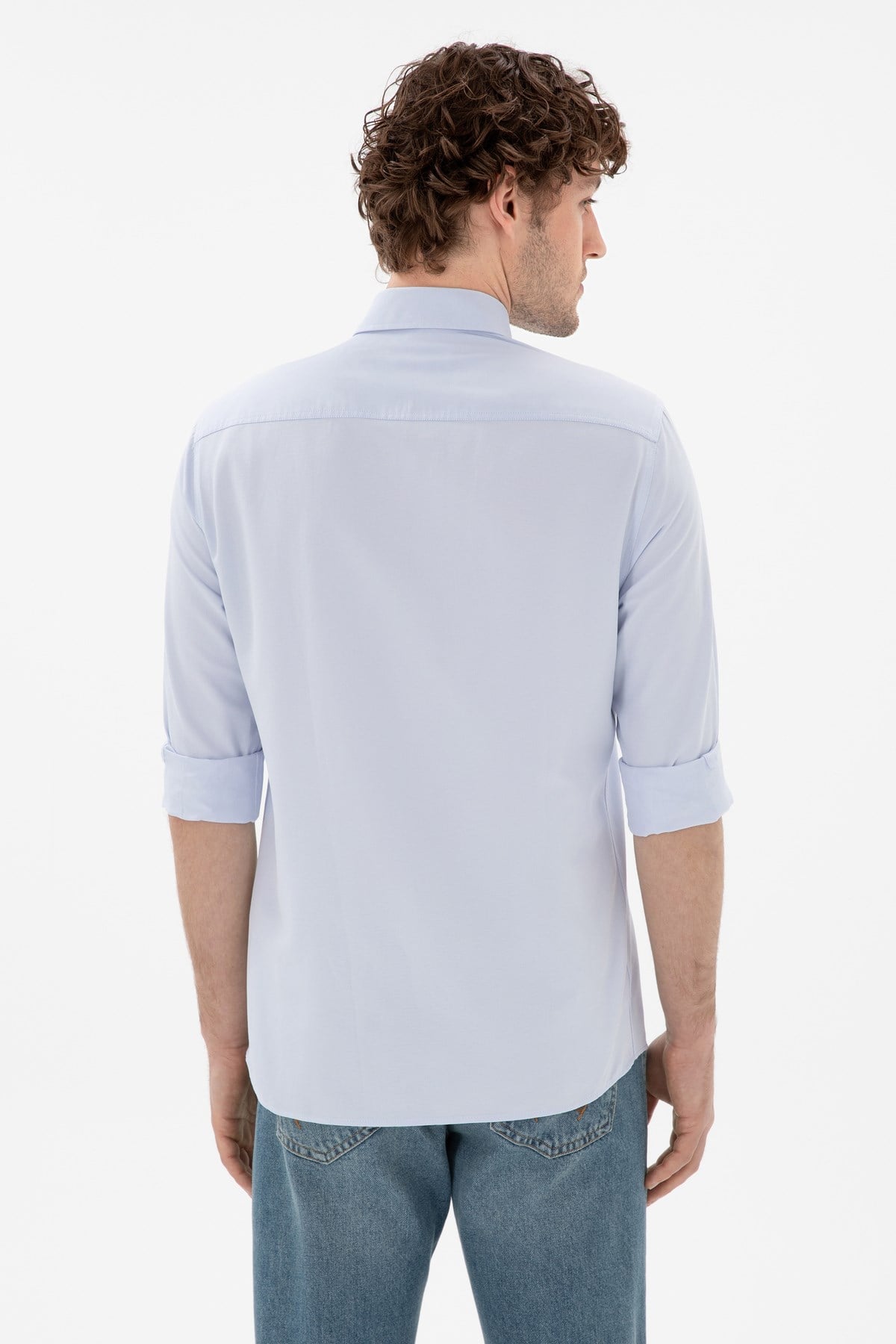 Dokuma Uzun Kol Slim Fit Gömlek 2084085