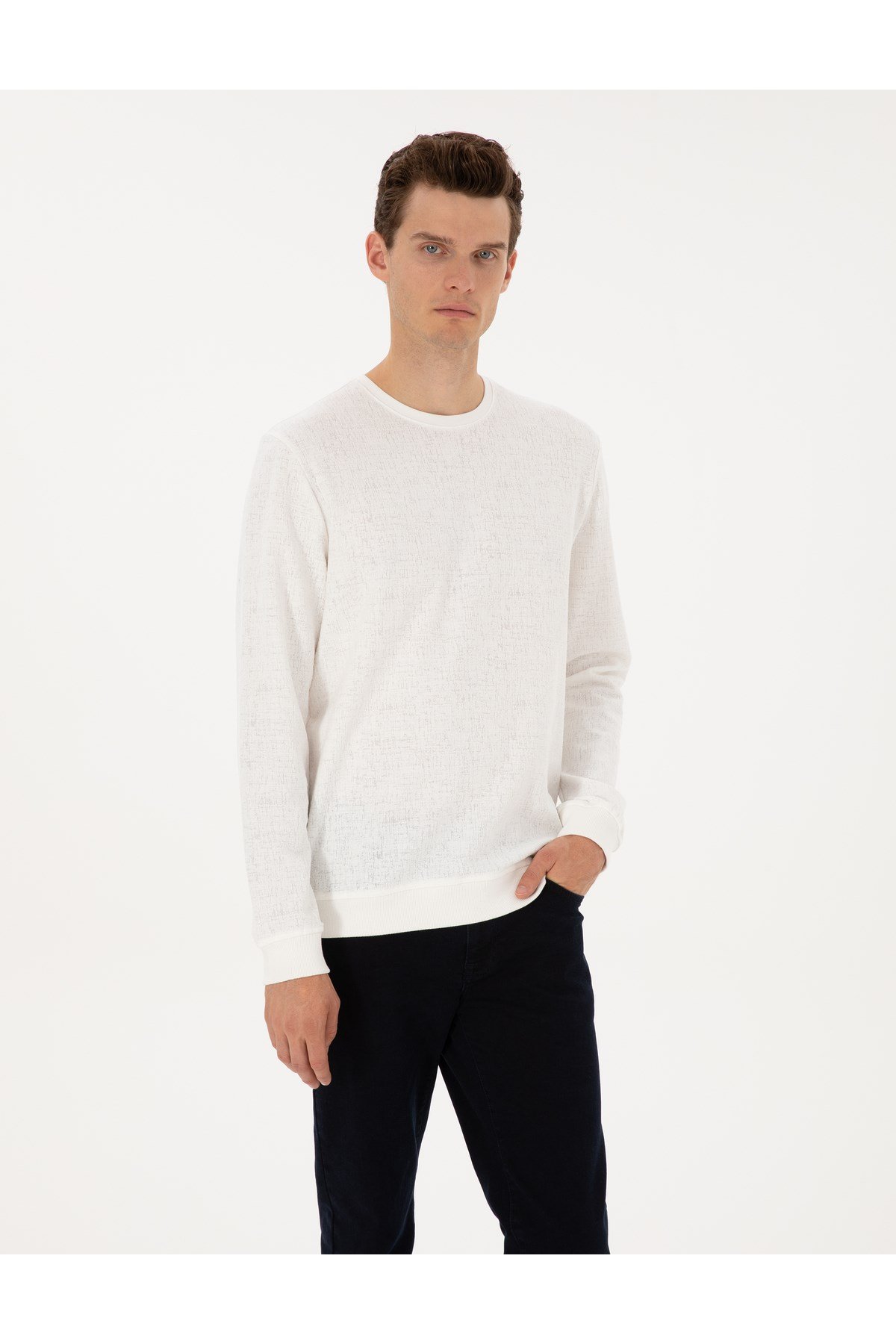 Ekru Regular Fit Sweatshirt 50313944-VR019