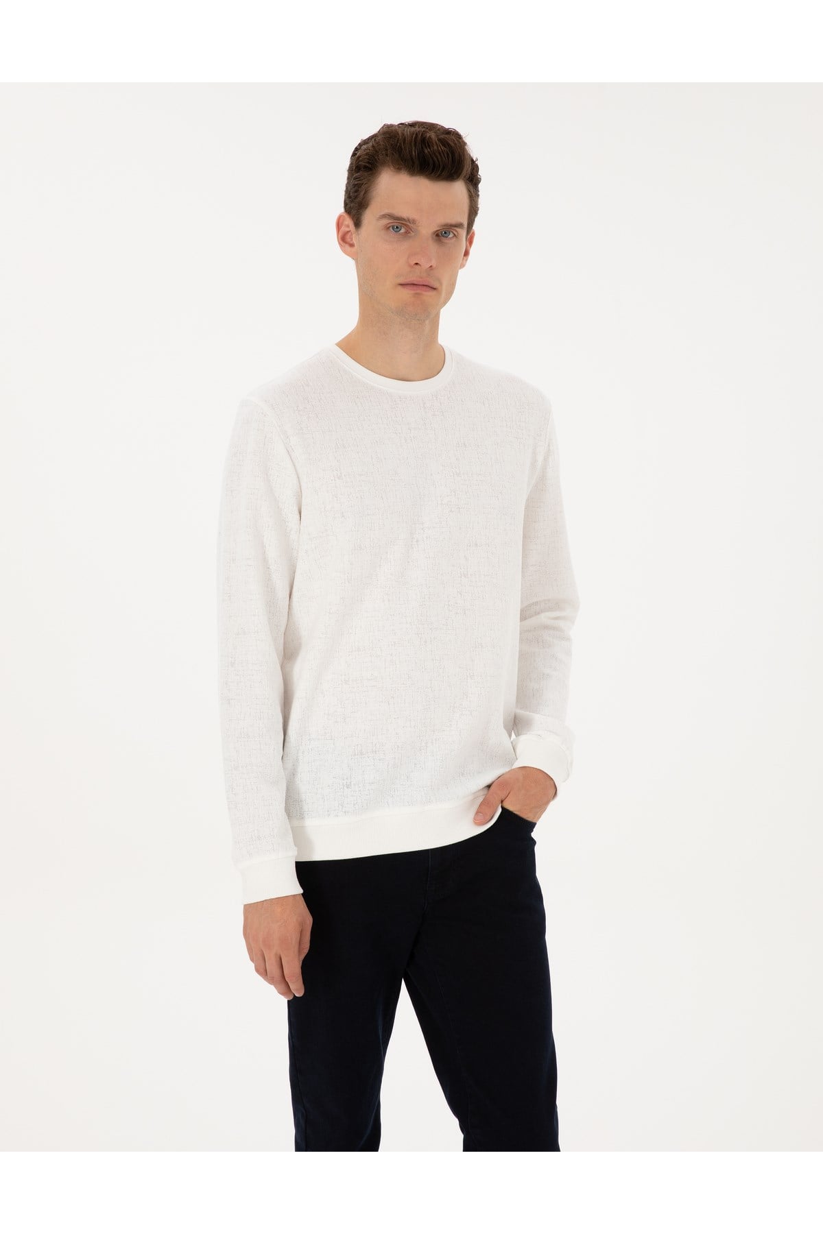 Ekru Regular Fit Sweatshirt 50313944-VR019