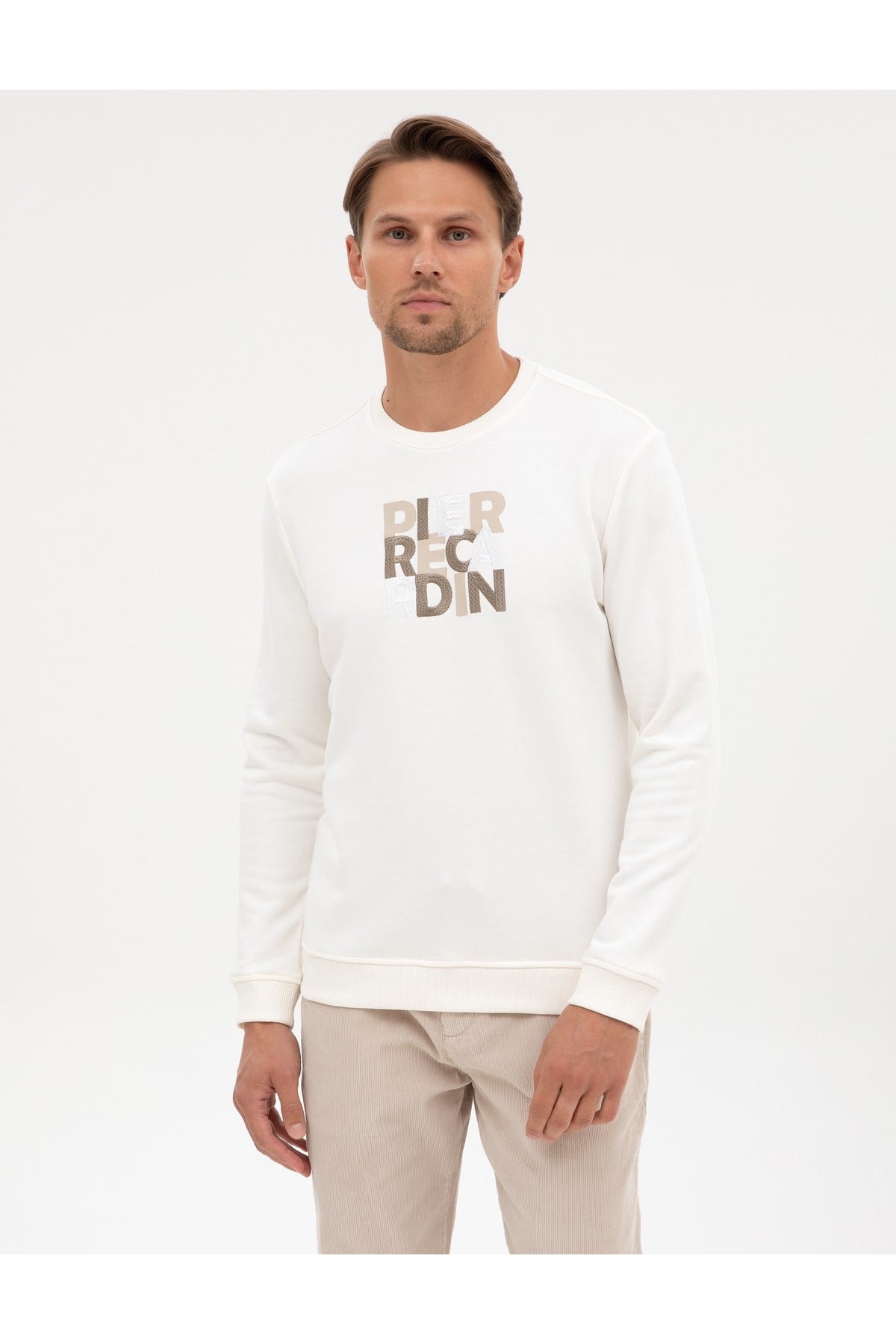 Ekru Regular Fit Sweatshirt 50316087-VR019