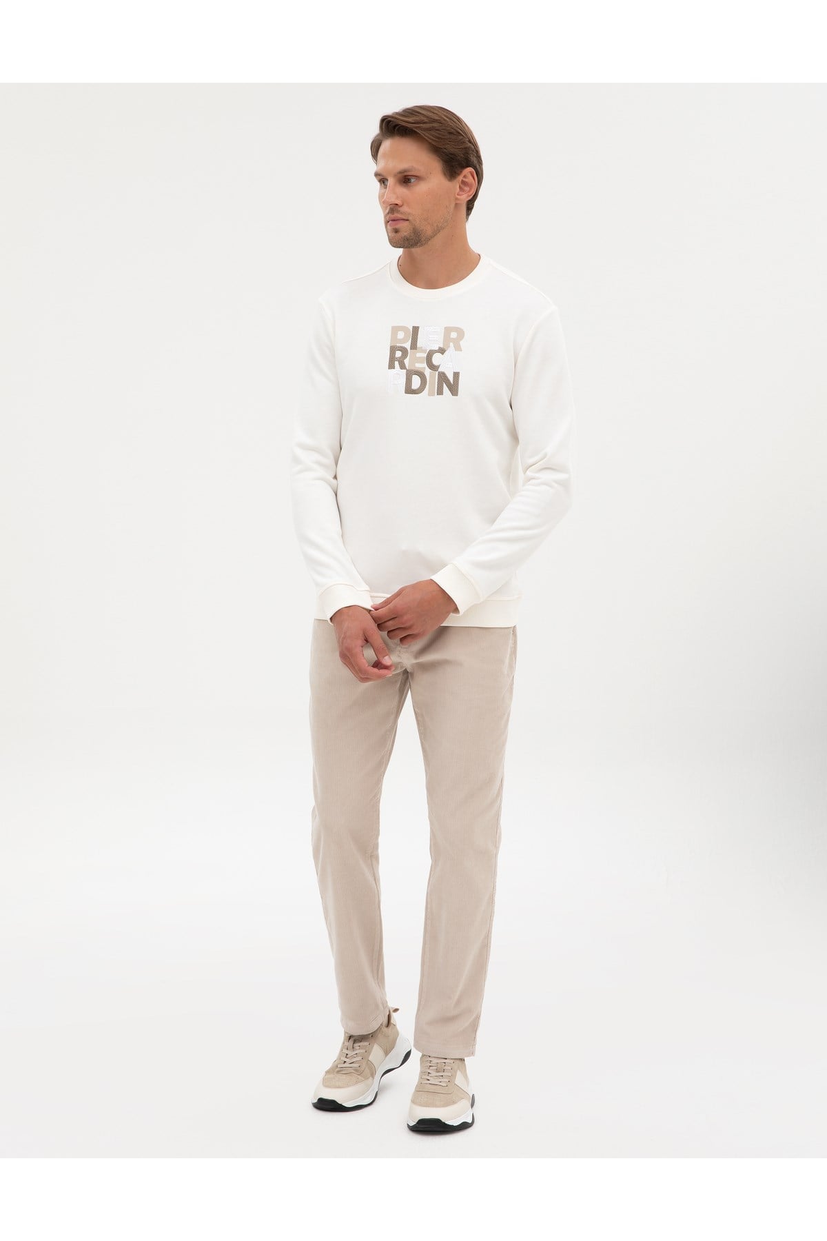 Ekru Regular Fit Sweatshirt 50316087-VR019