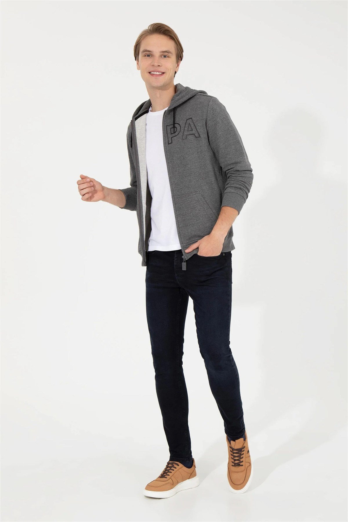 Erkek Antrasit Melanj Sweatshirt G081SZ082.000.1454293.VR046