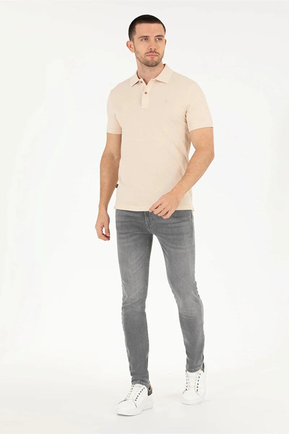 Erkek Bej Polo Yaka Tişört 1567279