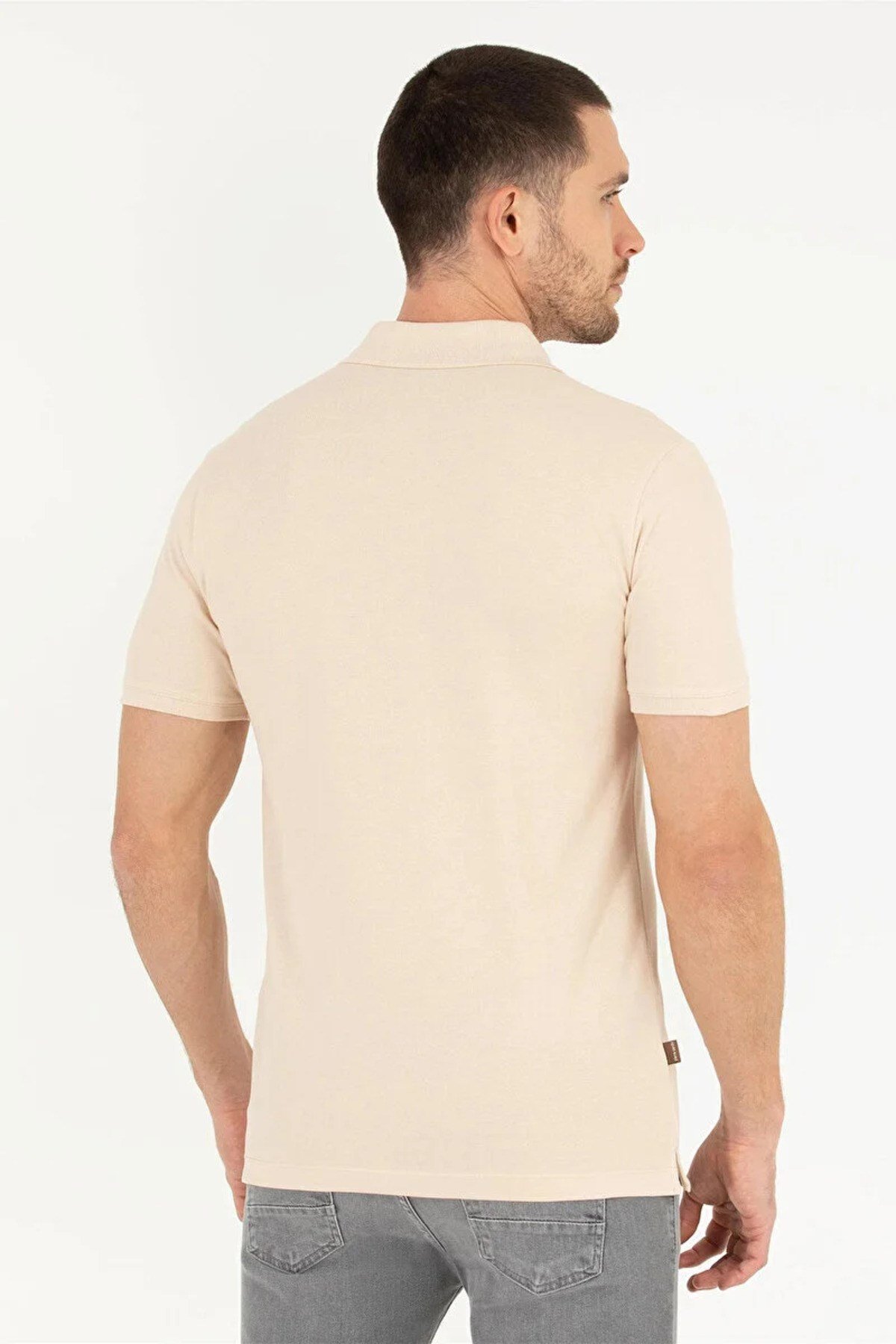 Erkek Bej Polo Yaka Tişört 1567279