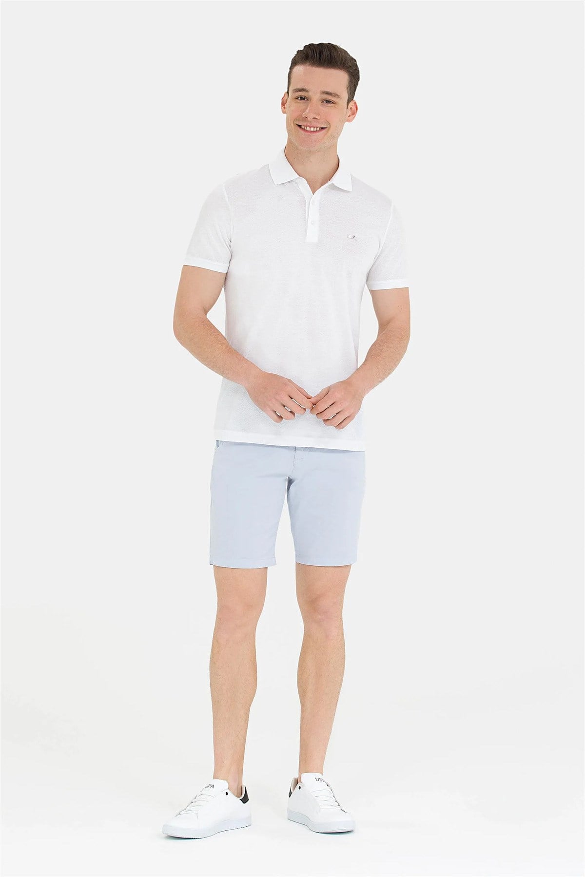 Erkek Beyaz Polo Yaka Tişört G081SZ011.000.1573404.VR013