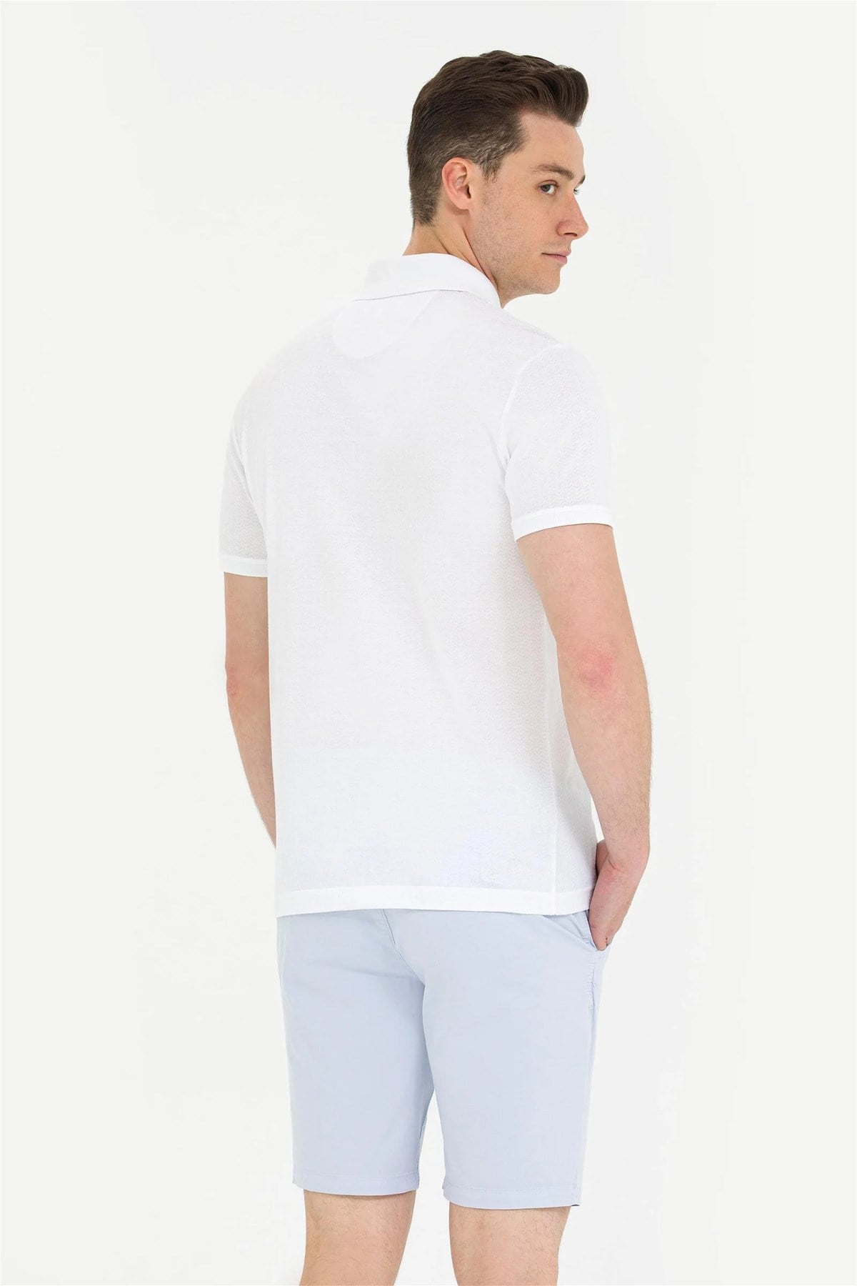 Erkek Beyaz Polo Yaka Tişört G081SZ011.000.1573404.VR013