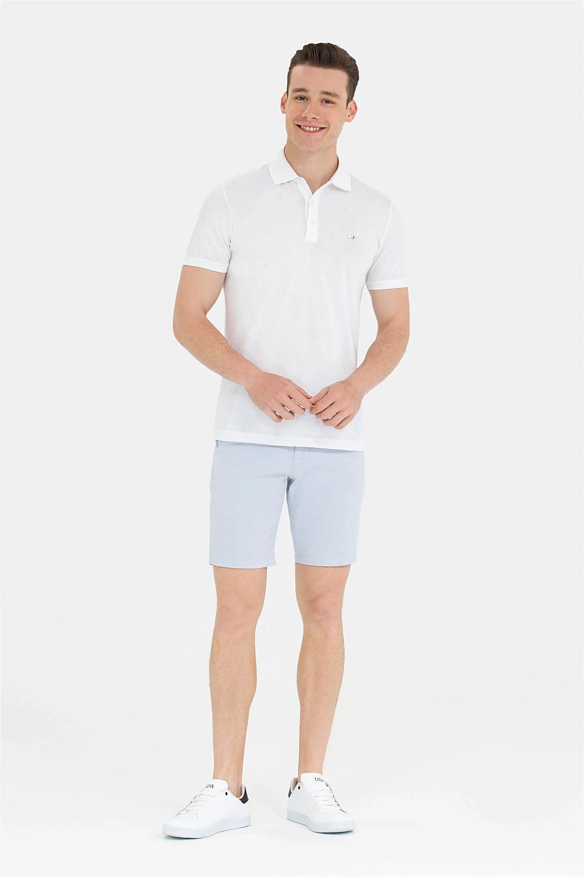 Erkek Beyaz Polo Yaka Tişört G081SZ011.000.1573404.VR013