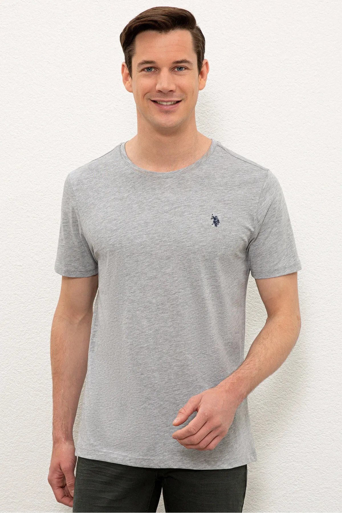 Erkek Bisiklet Yaka Basıc T-Shirt G081GL011.000.1350434