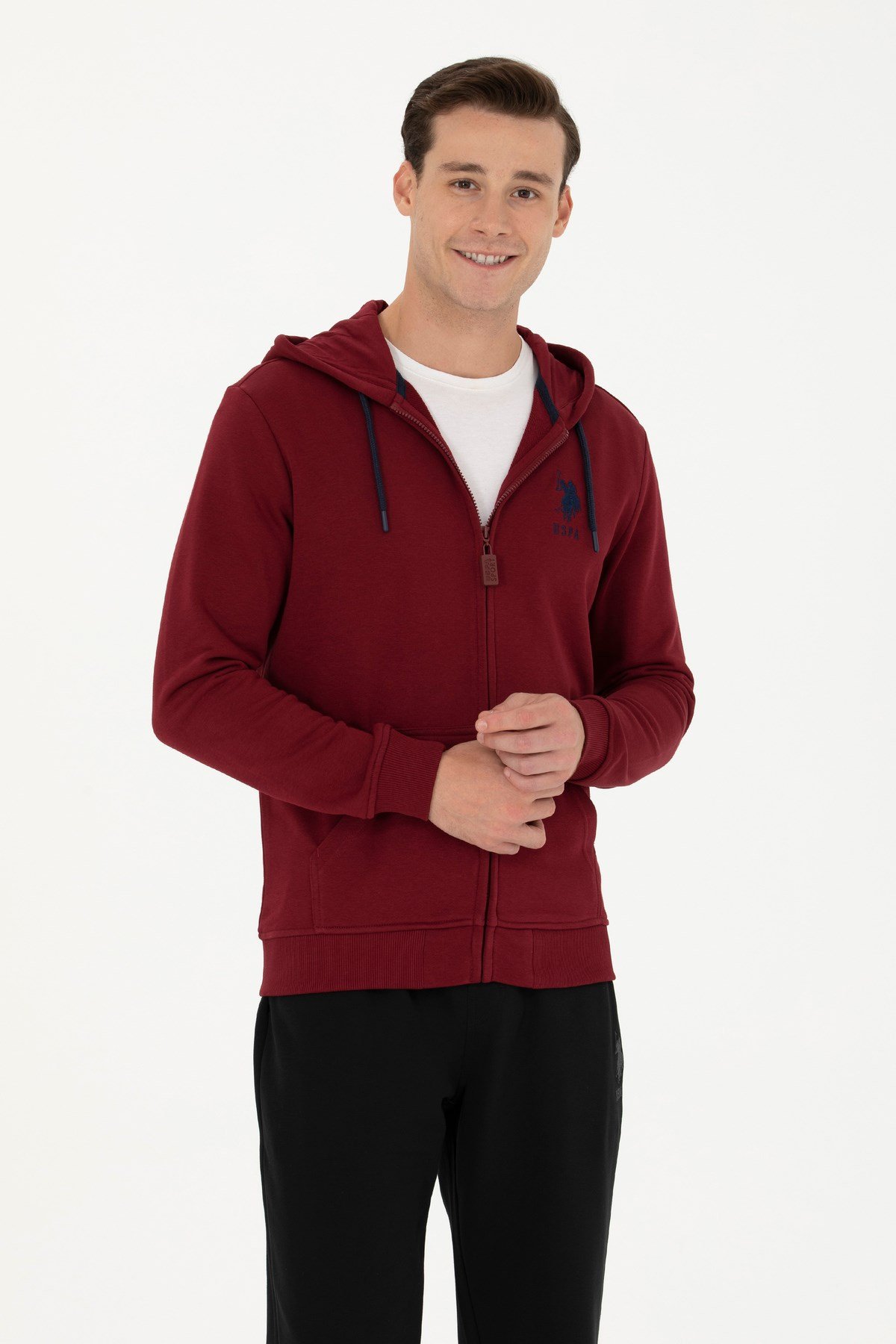 Erkek Bordo Örme Hırka 50269401-VR014