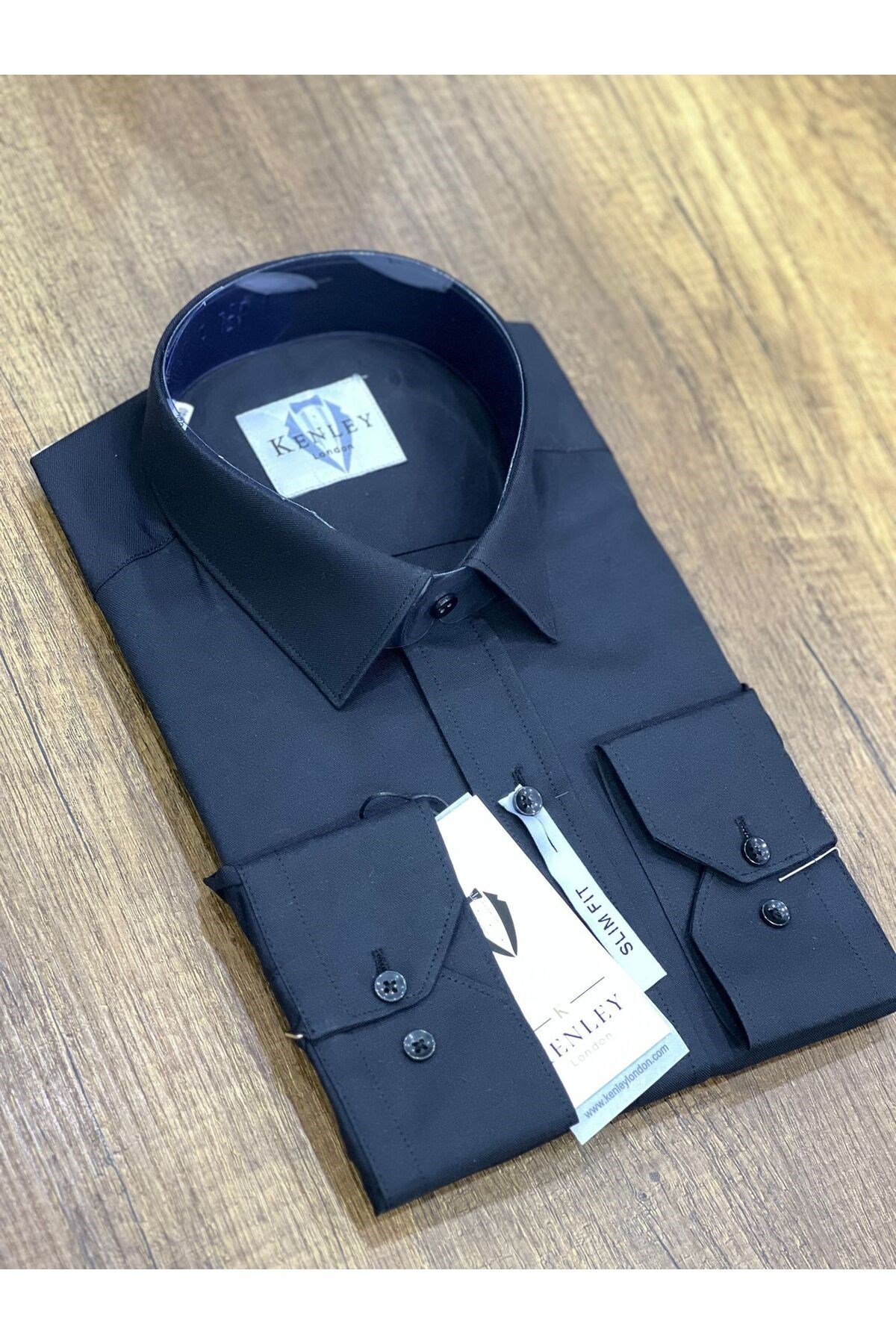 Erkek Gömlek Slim Fit %100 Pamuk