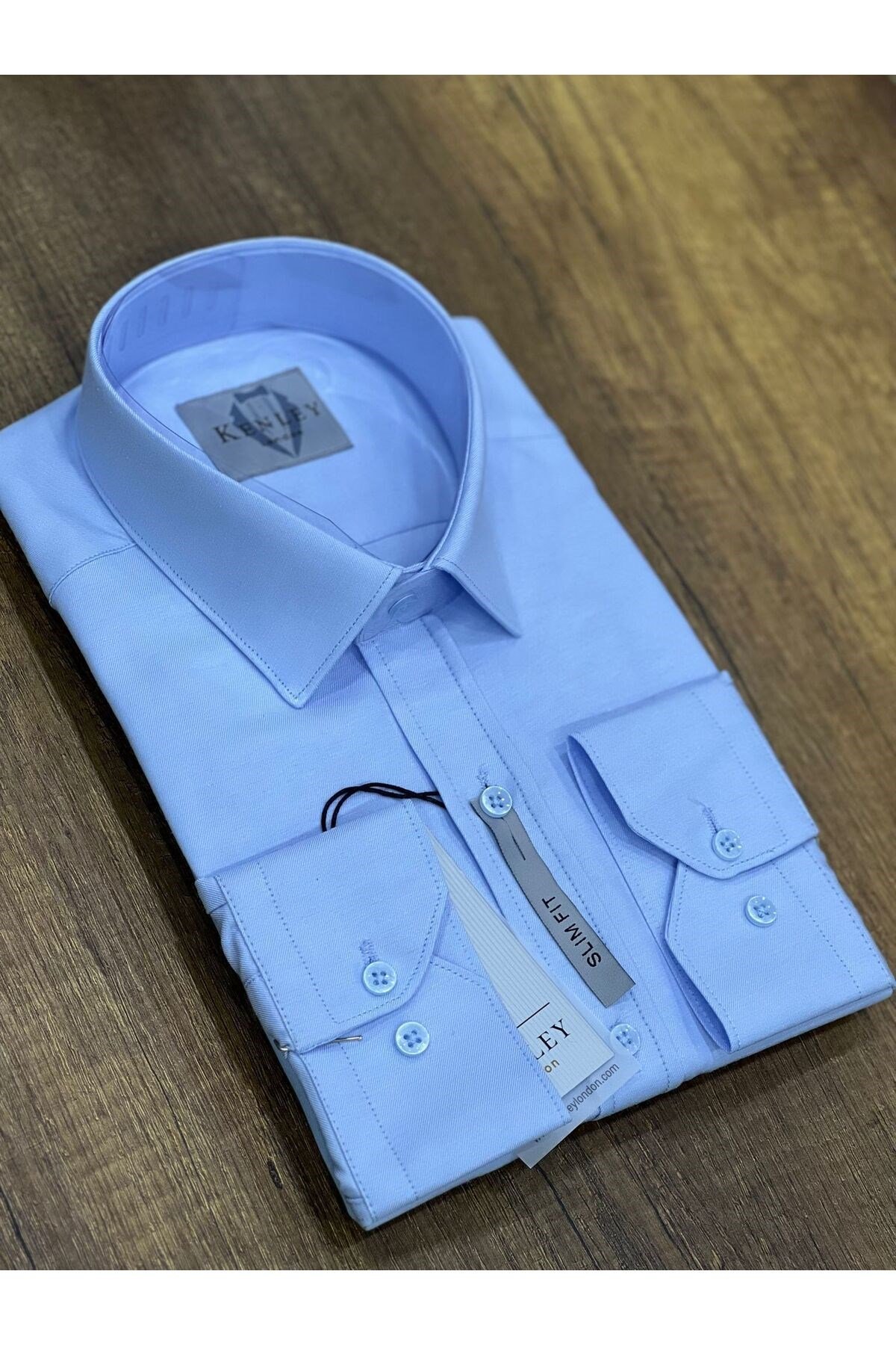 Erkek Gömlek Slim Fit %100 Pamuk