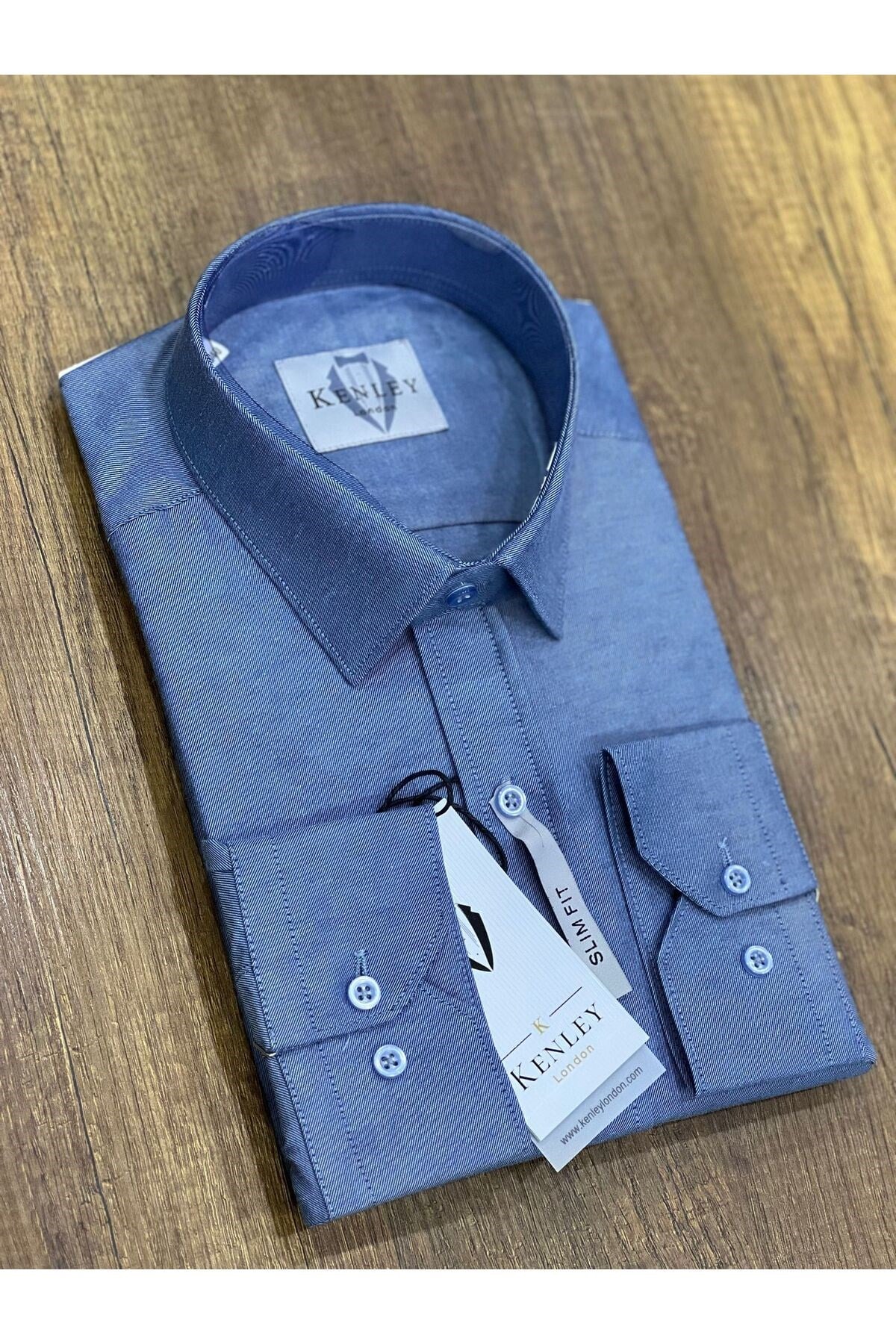 Erkek Gömlek Slim Fit %100 Pamuk