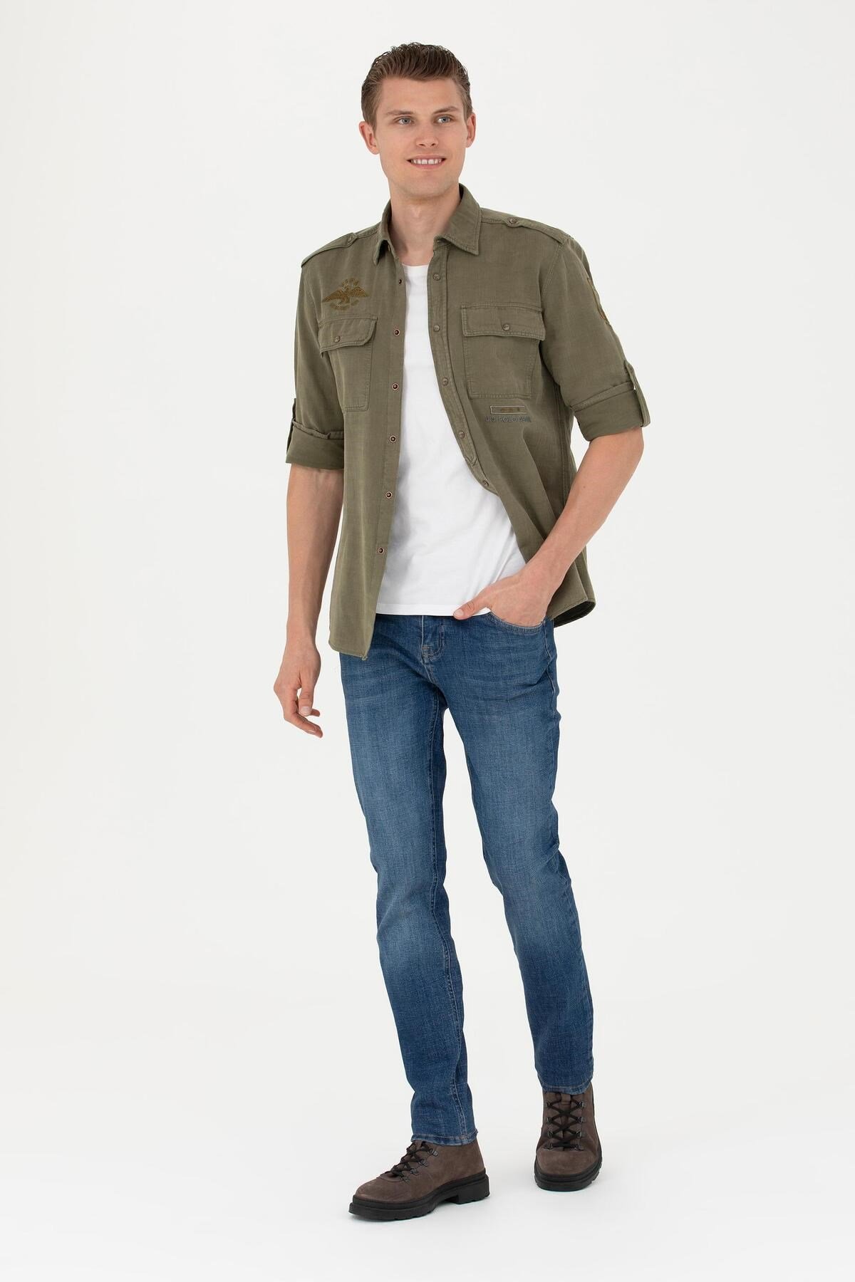 Erkek İndigo Jean Pantolon 1684865