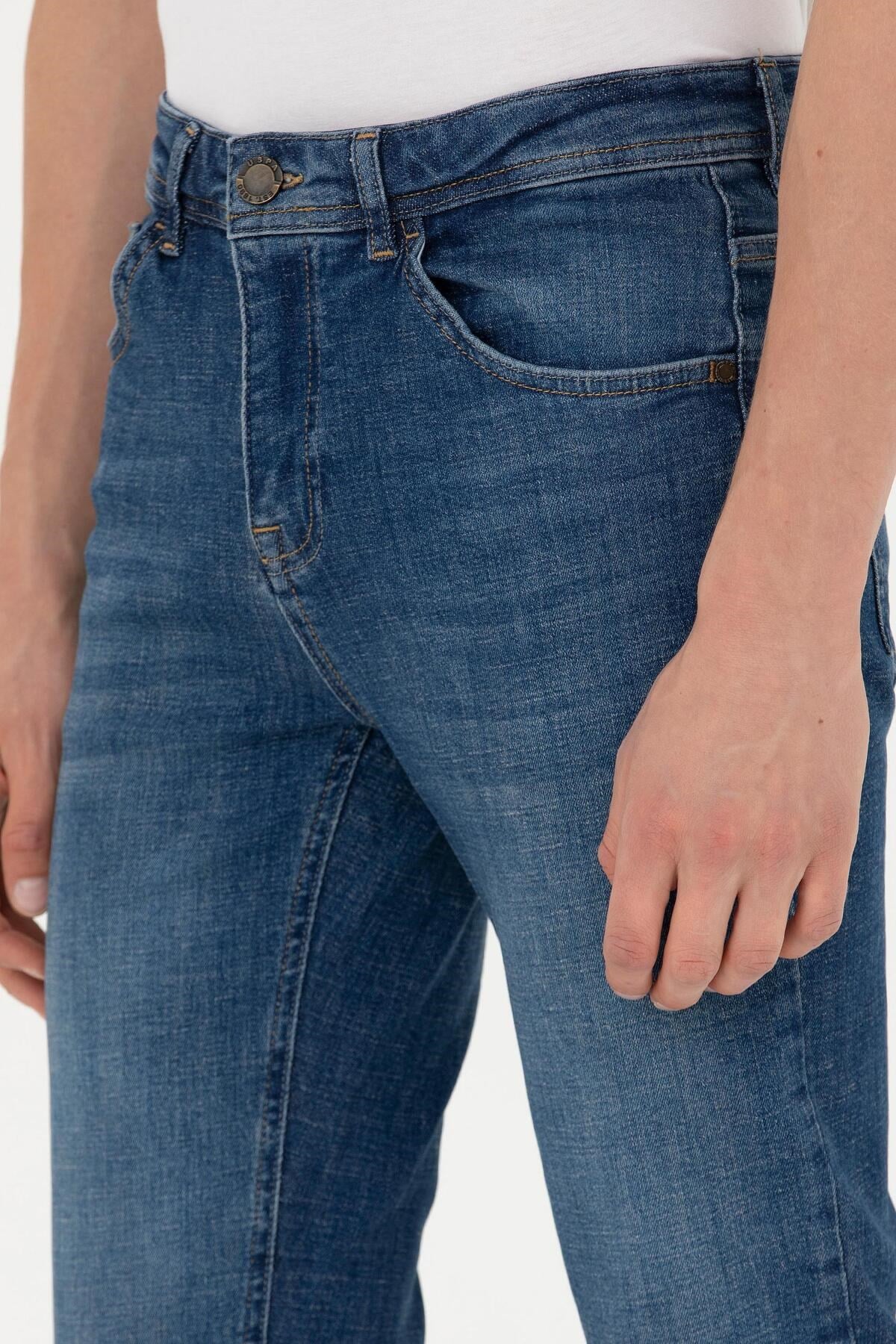 Erkek İndigo Jean Pantolon 1684865