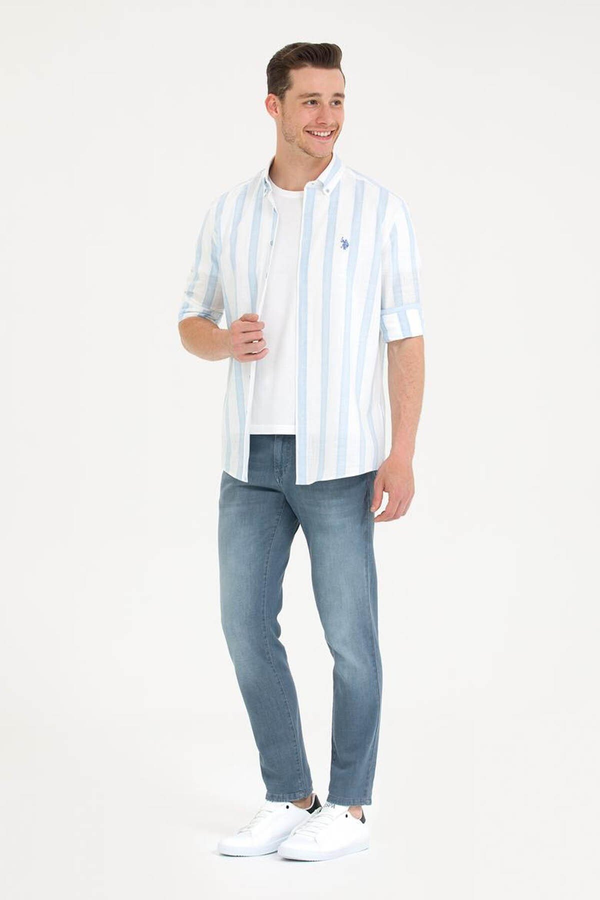 Erkek Jean Pantolon Gri 1603858 Biden