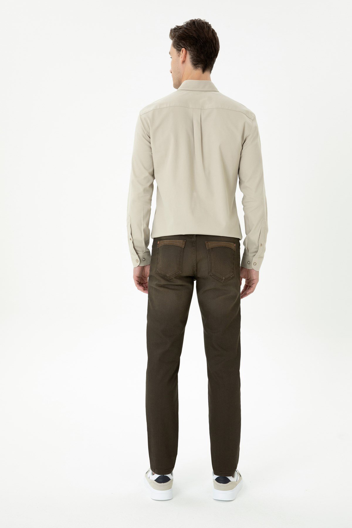 Erkek Kahverengi Jean Pantolon 50272562-VR029