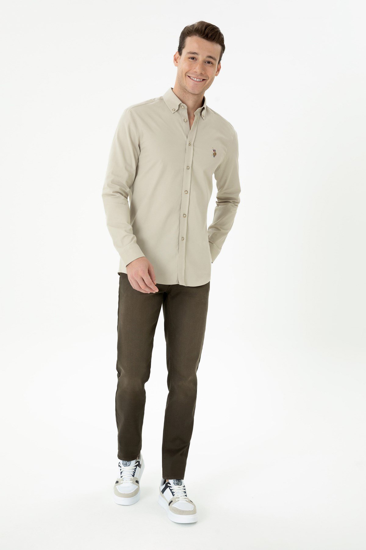 Erkek Kahverengi Jean Pantolon 50272562-VR029