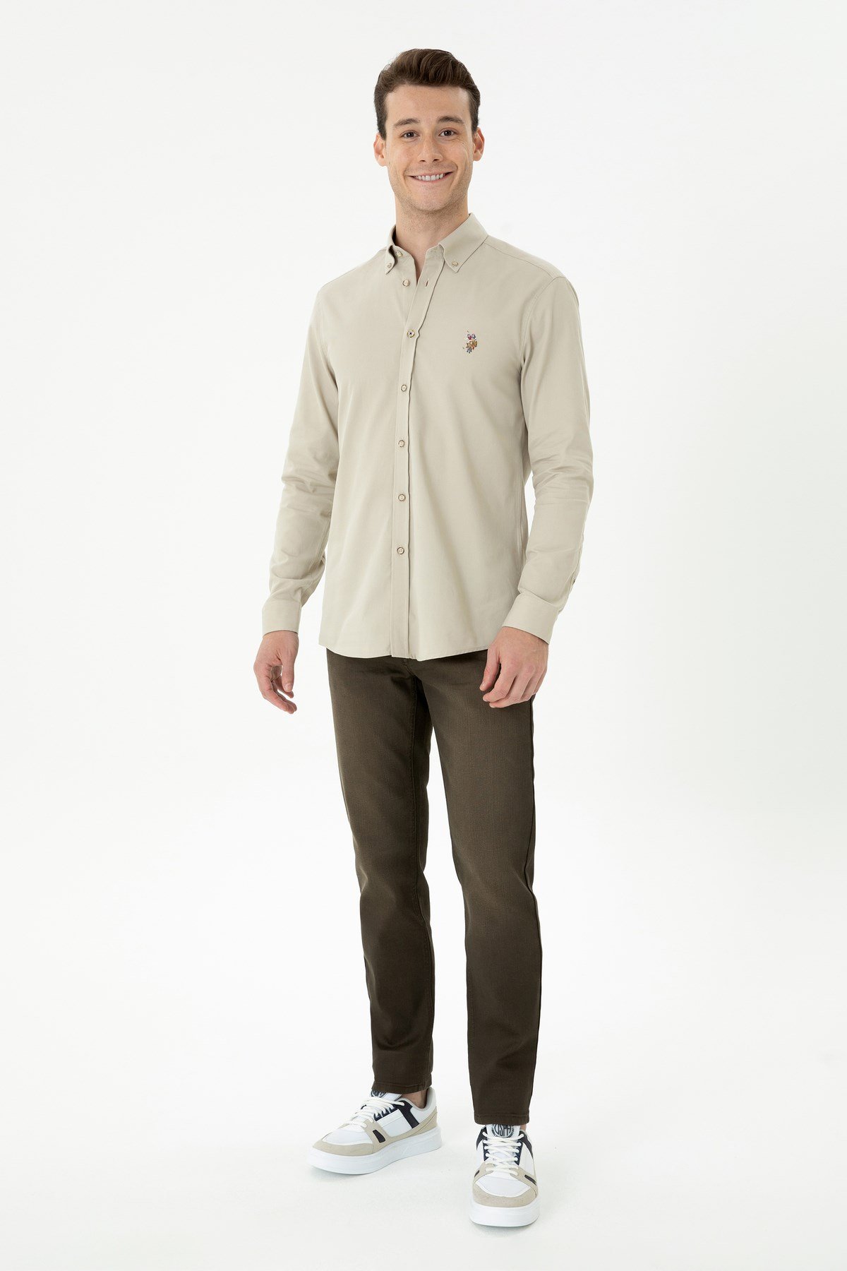 Erkek Kahverengi Jean Pantolon 50272562-VR029