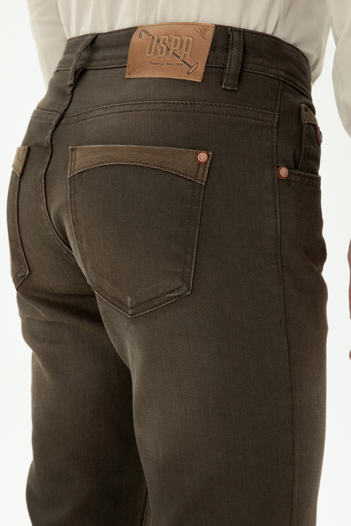 Erkek Kahverengi Jean Pantolon 50272562-VR029