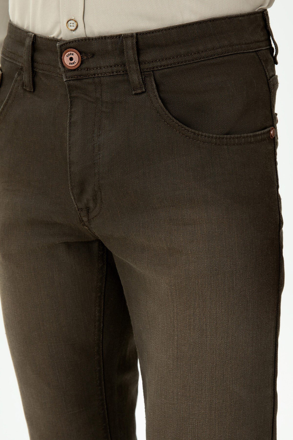 Erkek Kahverengi Jean Pantolon 50272562-VR029