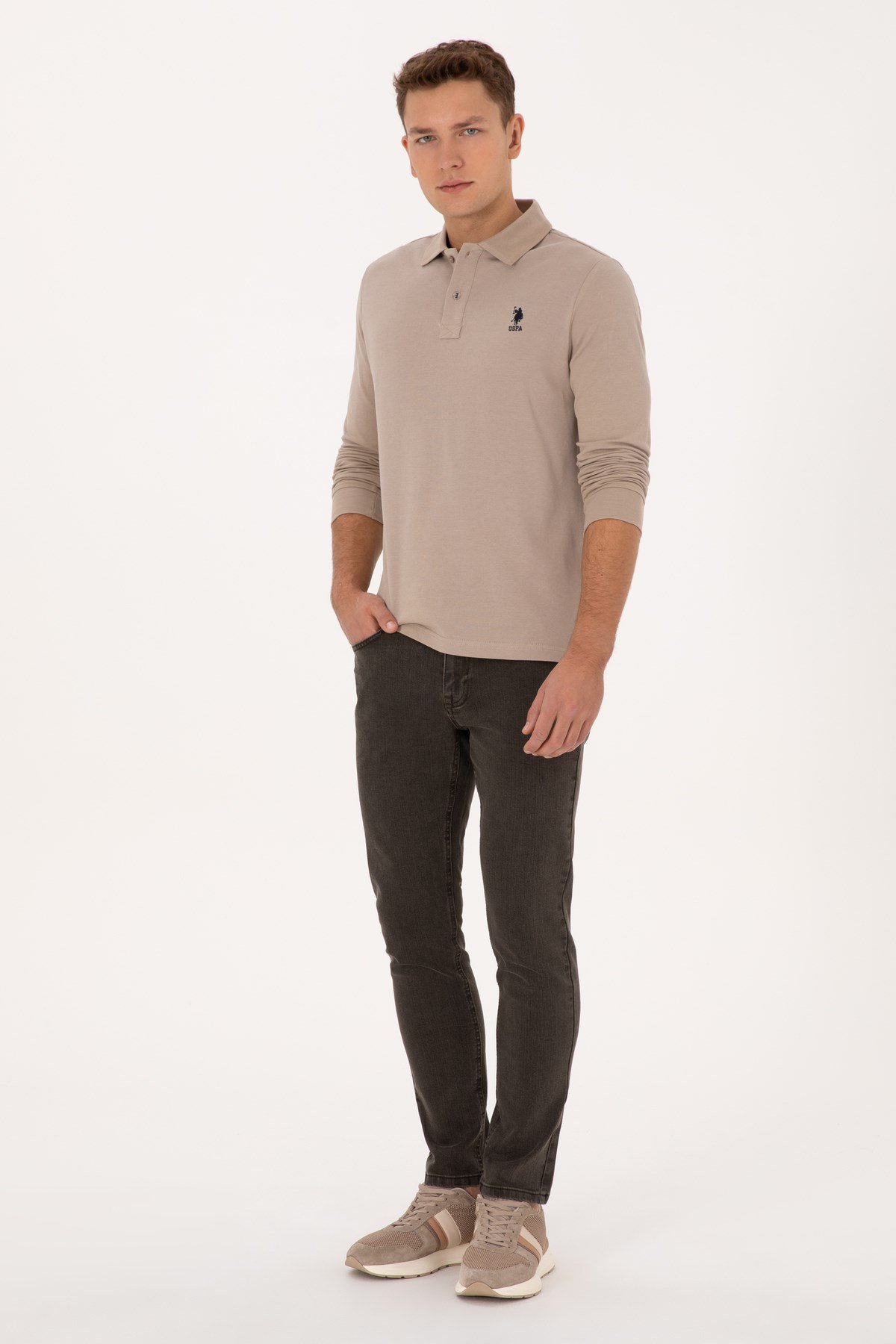 Erkek Kahverengi Slim Fit Jean Pantolon 50308279-DN0031