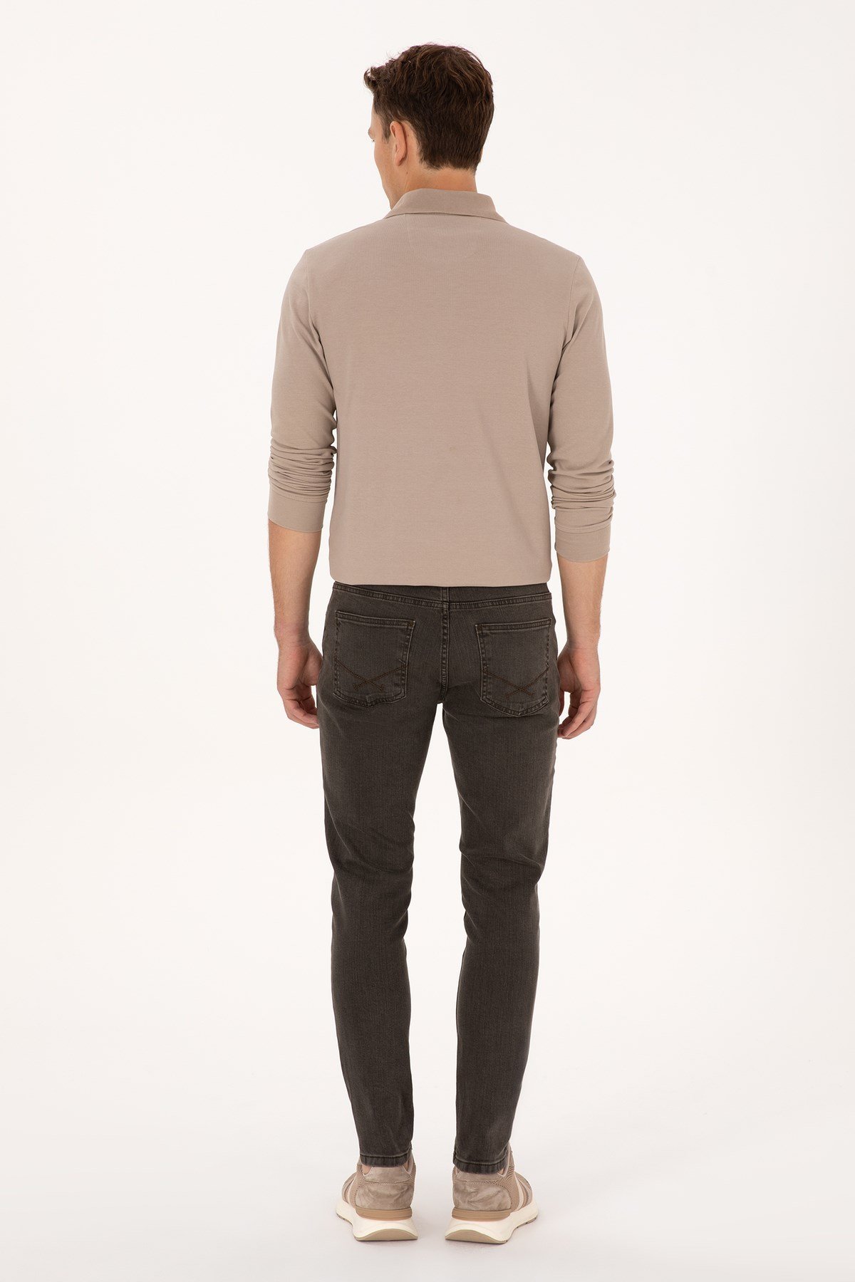 Erkek Kahverengi Slim Fit Jean Pantolon 50308279-DN0031