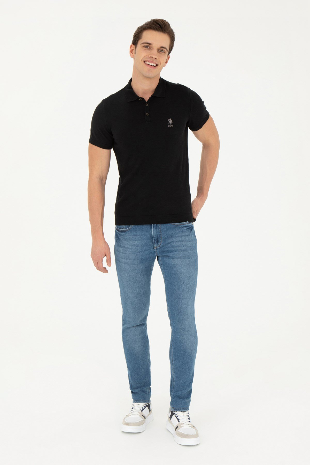 Erkek Kısa Kollu Triko T-Shirt 1818097