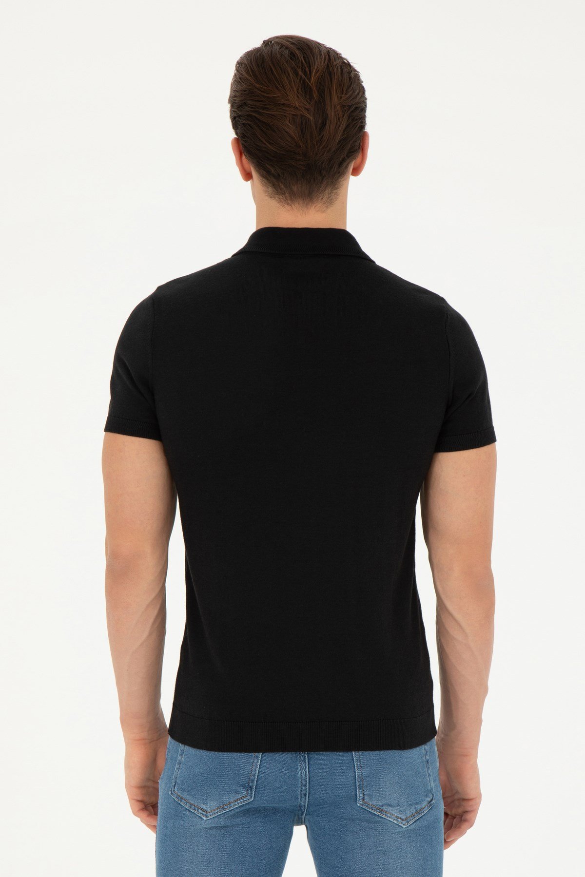 Erkek Kısa Kollu Triko T-Shirt 1818097