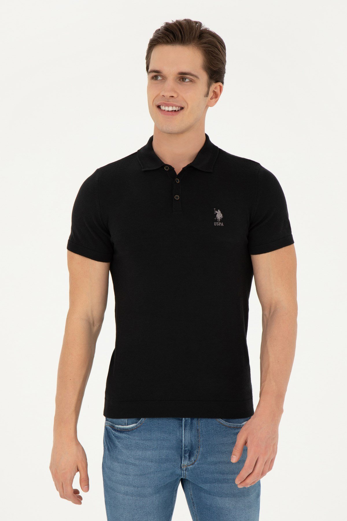 Erkek Kısa Kollu Triko T-Shirt 1818097