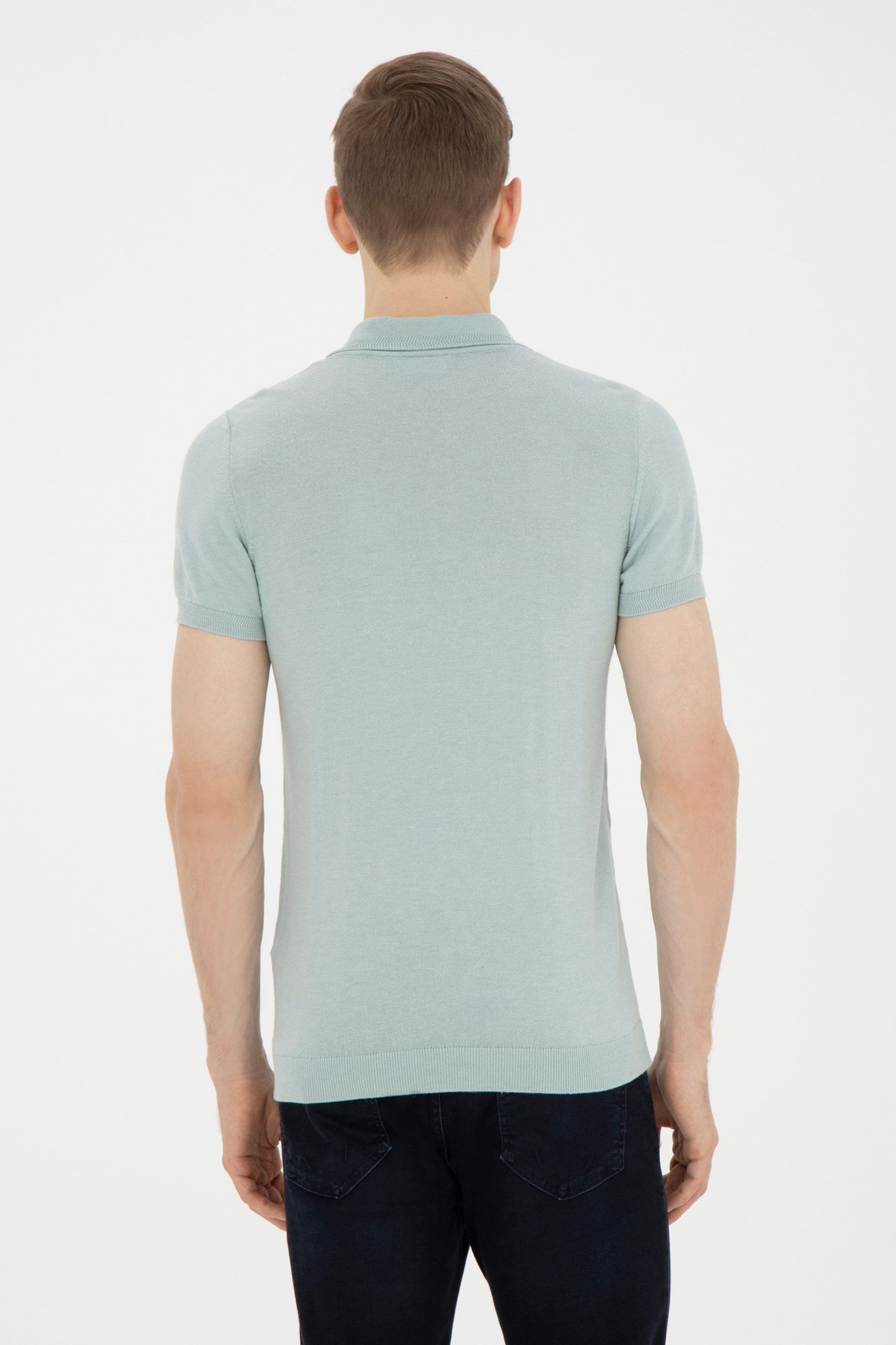 Erkek Kısa Kollu Triko T-Shirt 1818097