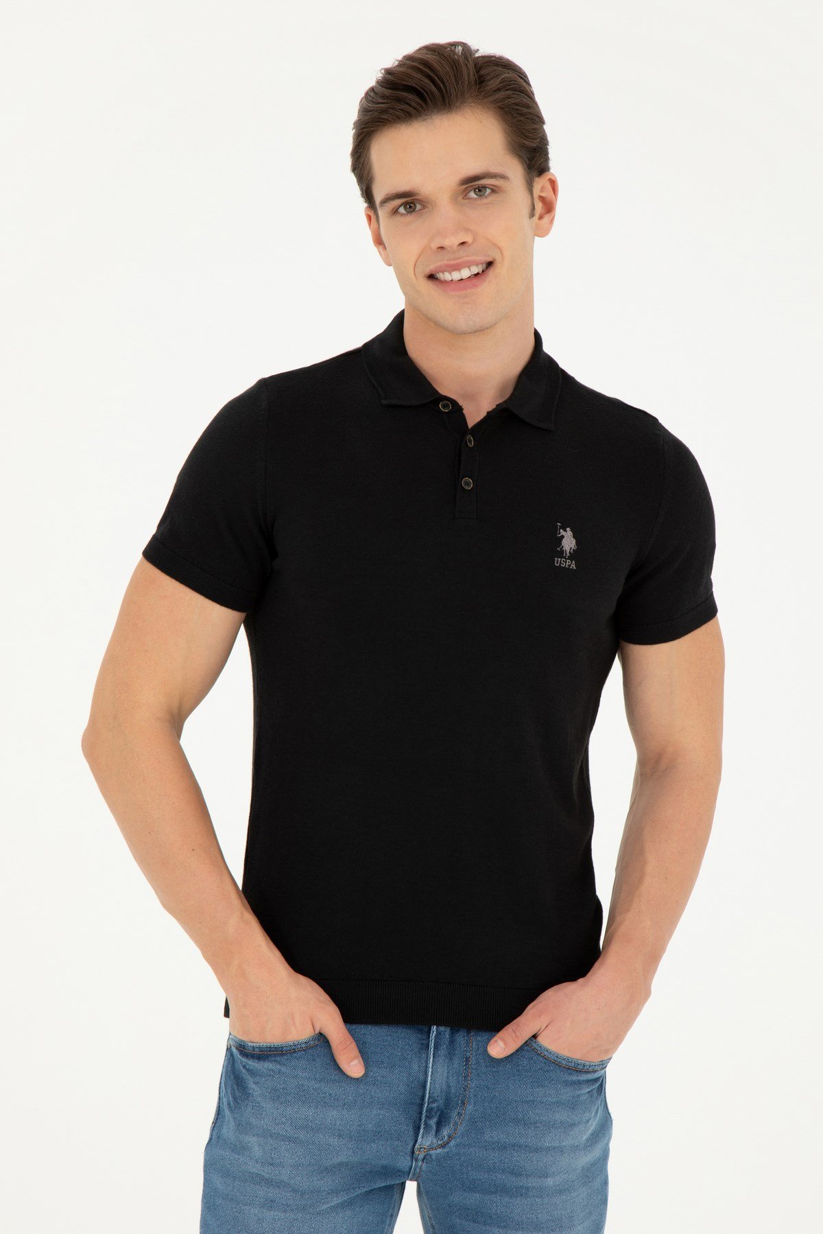 Erkek Kısa Kollu Triko T-Shirt 1818097