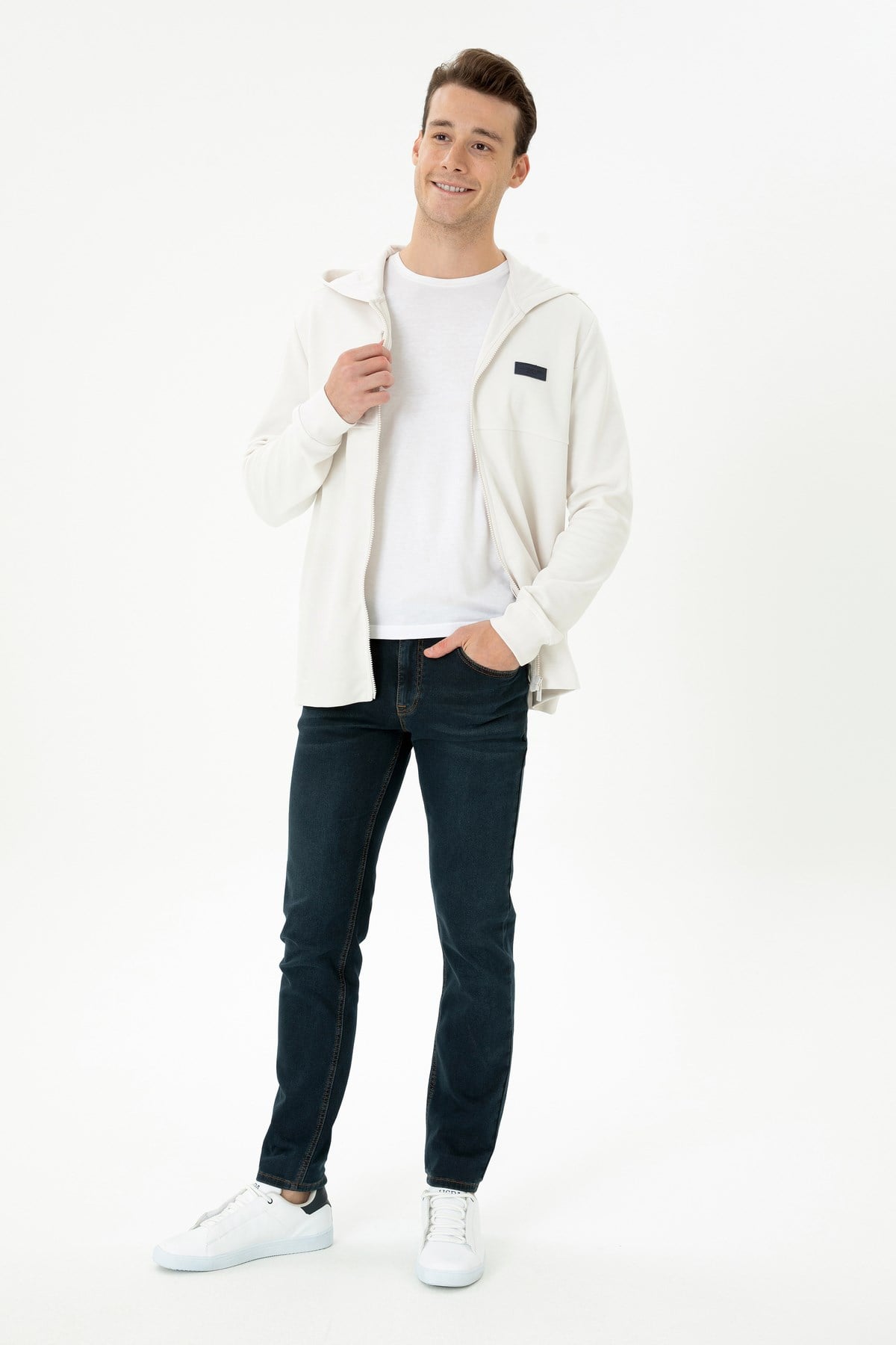 Erkek Koyu Mavi Jean Pantolon 50272581-DN0023