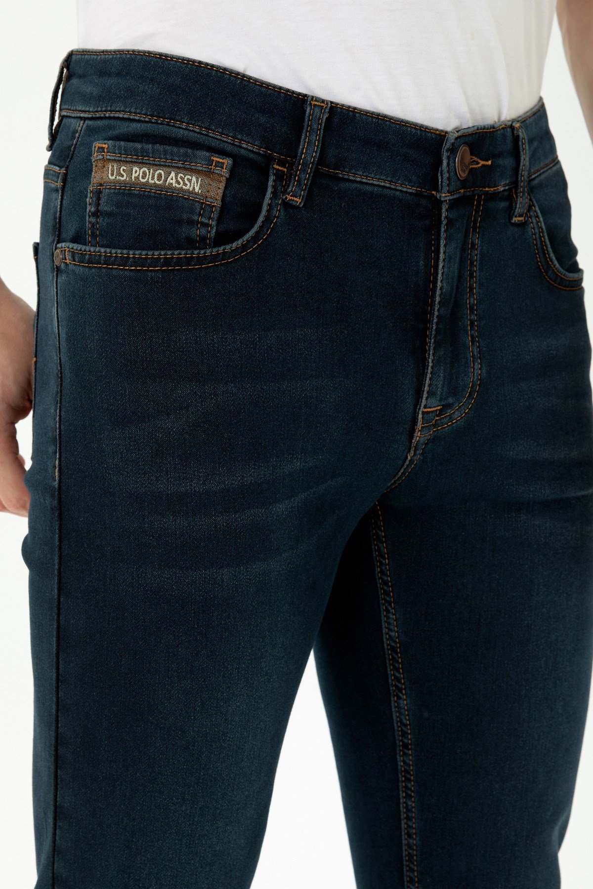 Erkek Koyu Mavi Jean Pantolon 50272581-DN0023
