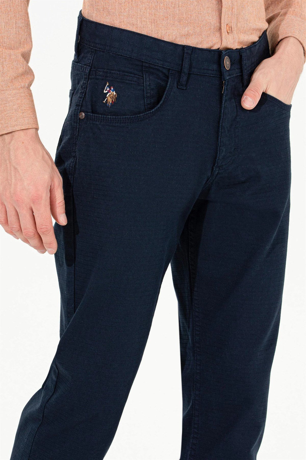 Erkek Lacivert Kanvas Pantolon 1456049