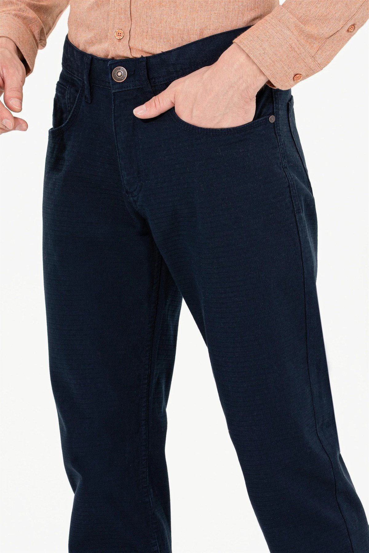 Erkek Lacivert Kanvas Pantolon 1456049