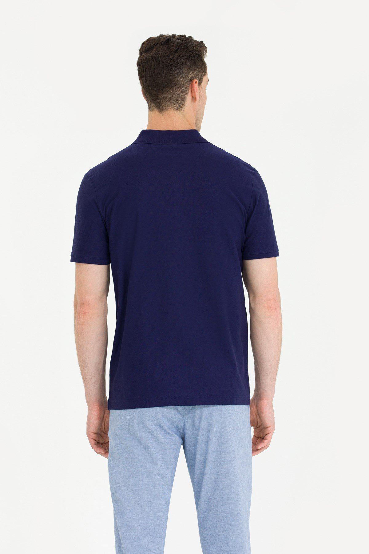 Erkek Lacivert Polo Yaka Tişört 50263351-vr033
