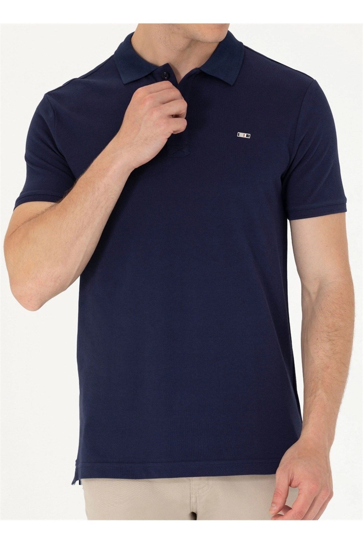 Erkek Lacivert Polo Yaka Tişört G081SZ011.000.1573404.VR013