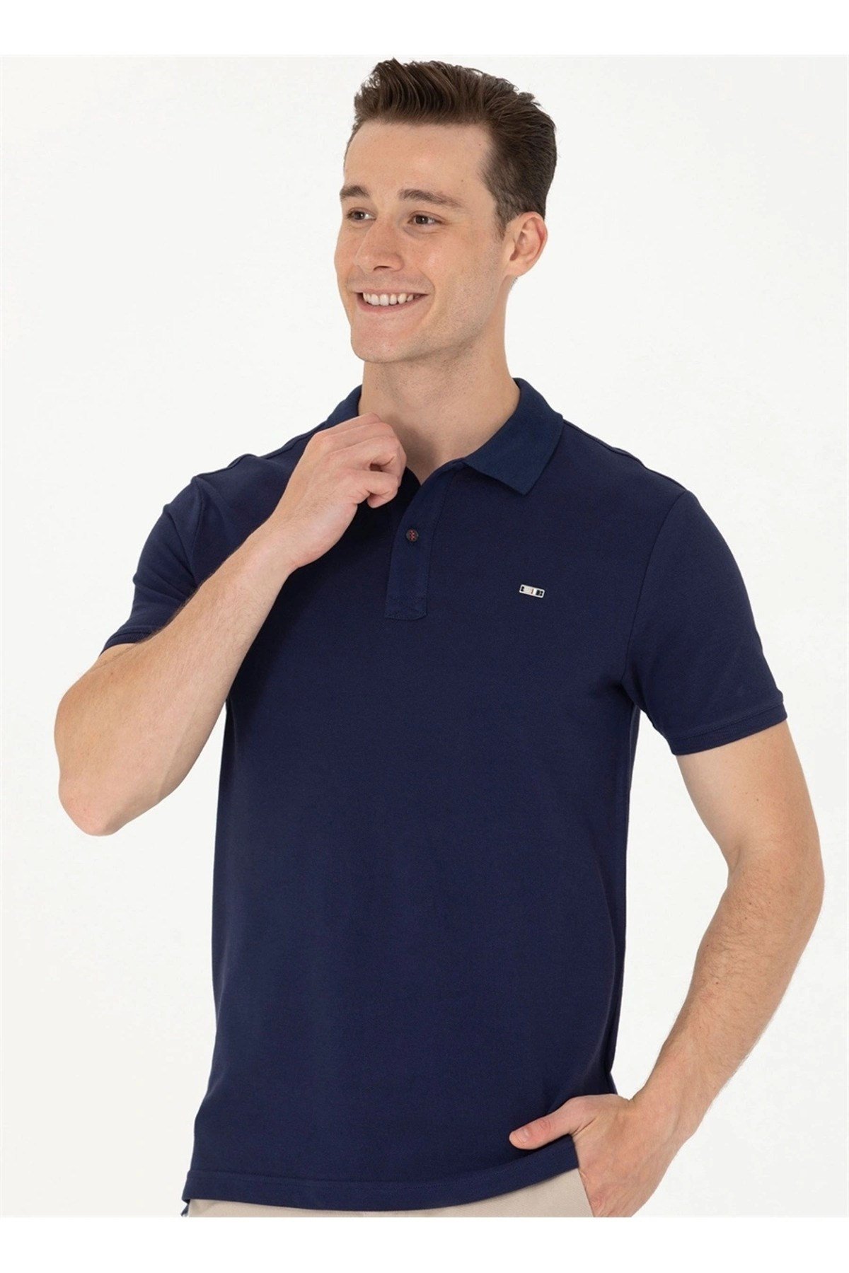 Erkek Lacivert Polo Yaka Tişört G081SZ011.000.1573404.VR013