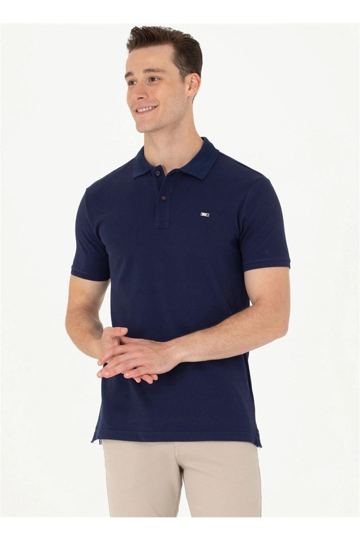 Erkek Lacivert Polo Yaka Tişört G081SZ011.000.1573404.VR013