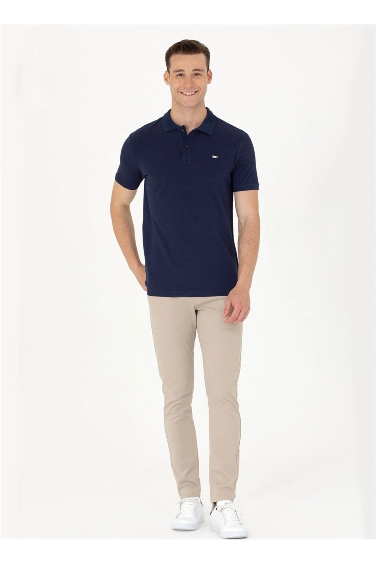 Erkek Lacivert Polo Yaka Tişört G081SZ011.000.1573404.VR013