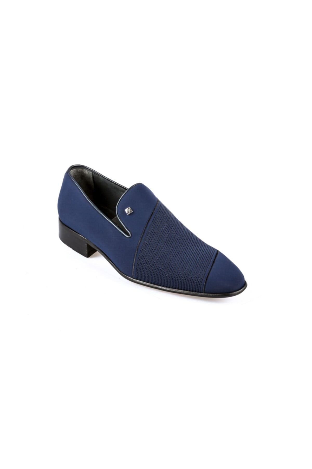 Erkek Lacivert Saten Klasik Ayakkabı 8585