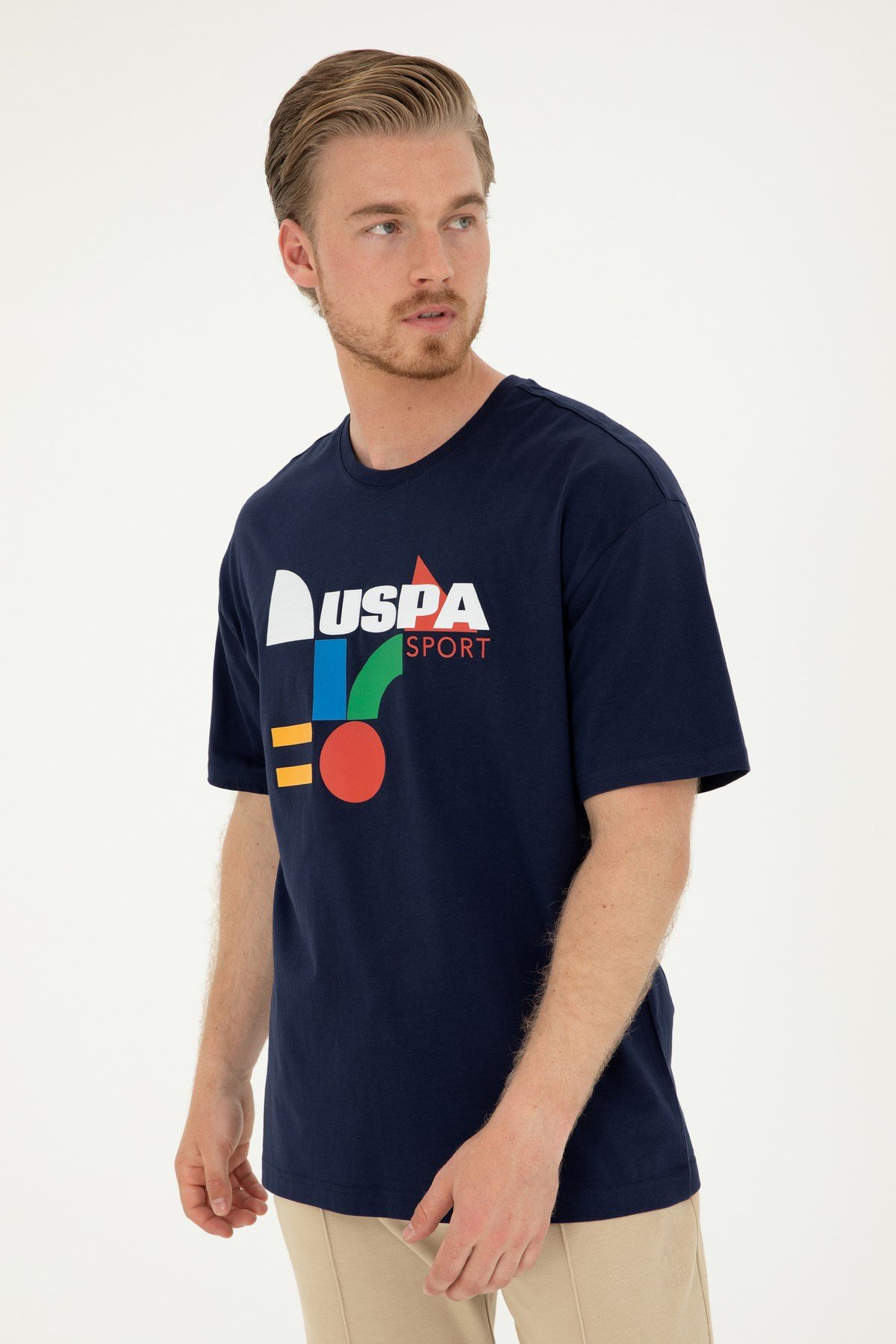 Erkek Lacivert T-Shirt %100 Pamuk 1824940