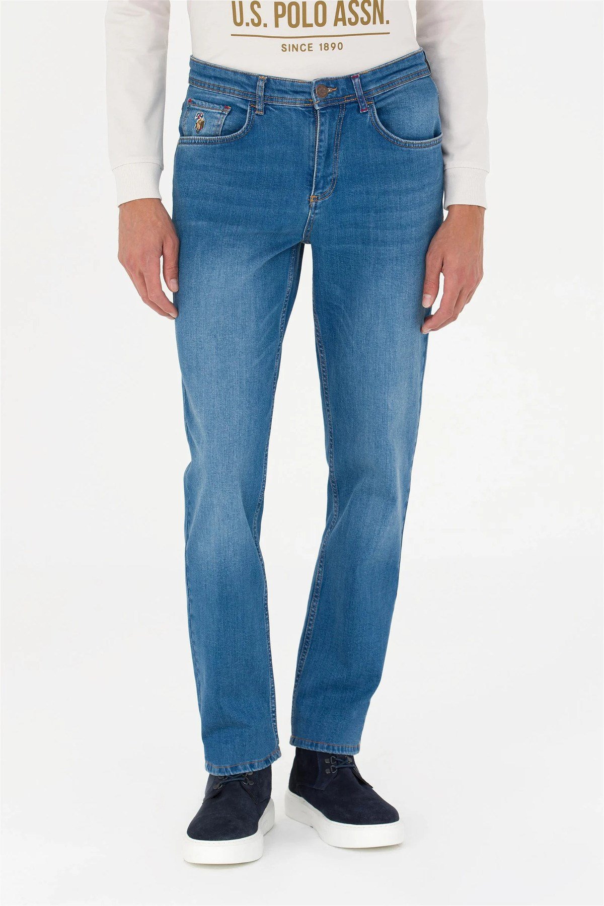 Erkek Mavi Jean Pantolon G081SZ080.000.1458446.DN0022