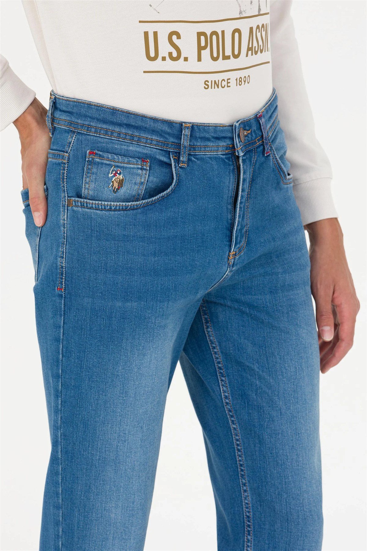 Erkek Mavi Jean Pantolon G081SZ080.000.1458446.DN0022