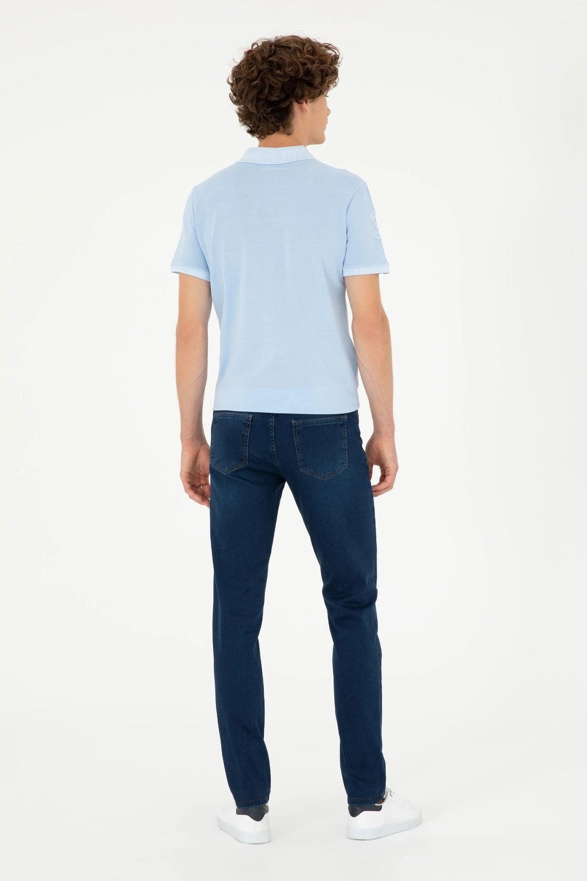 Erkek Mavi Jean Slim Fit Pantolon