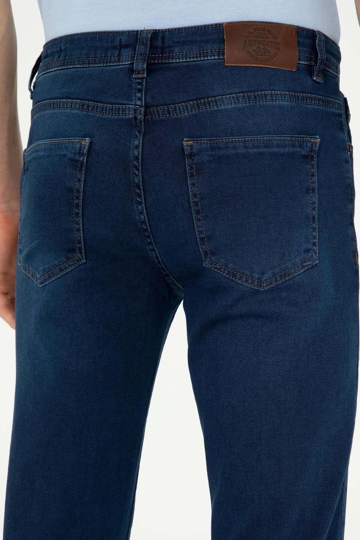 Erkek Mavi Jean Slim Fit Pantolon