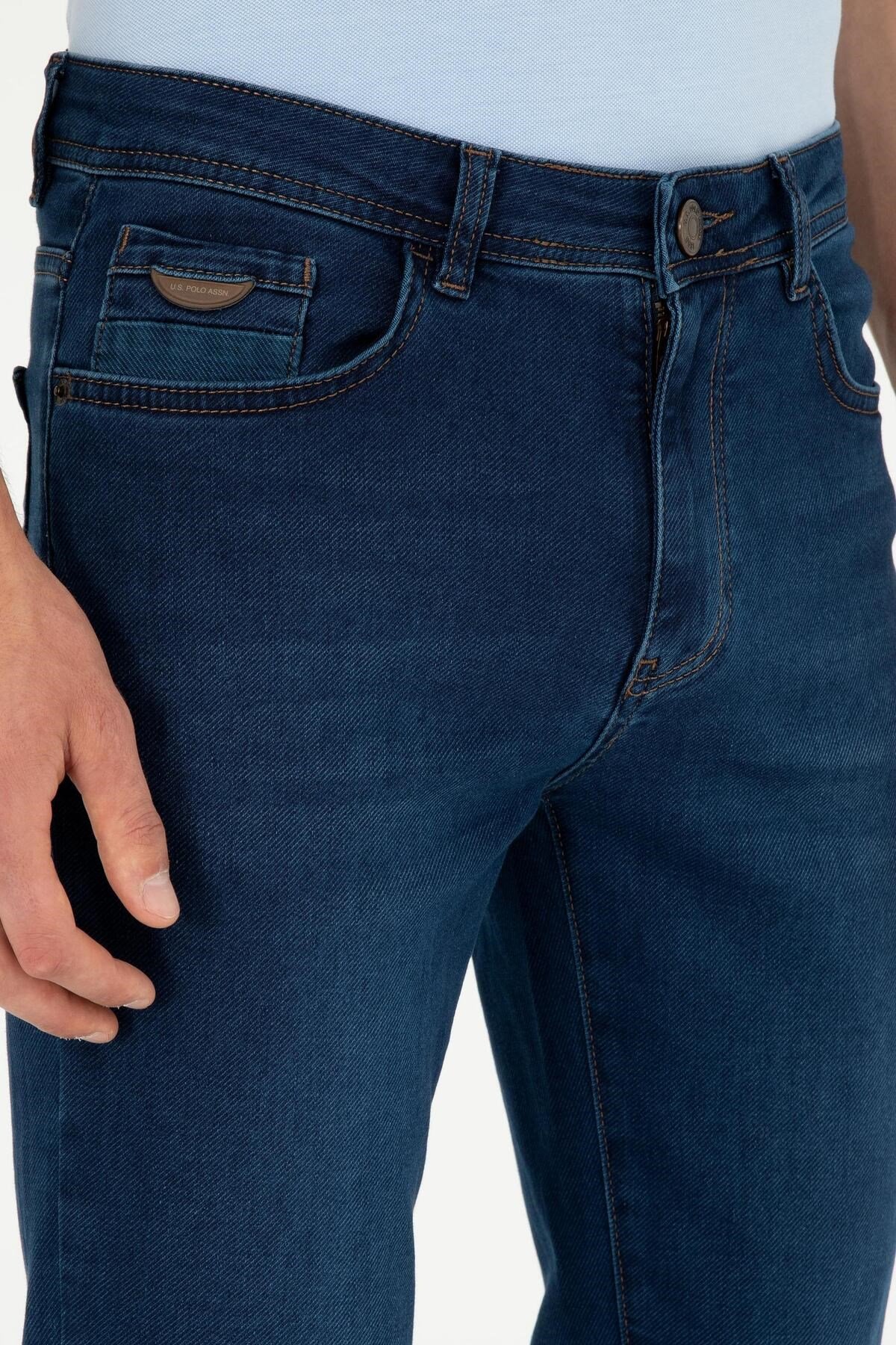 Erkek Mavi Jean Slim Fit Pantolon