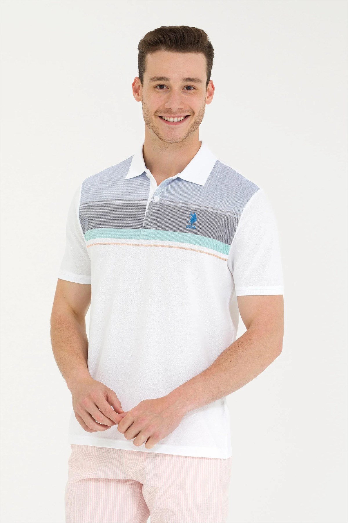 Erkek Saks Polo Yaka Tişört G081GL011.000.1573111.VR045