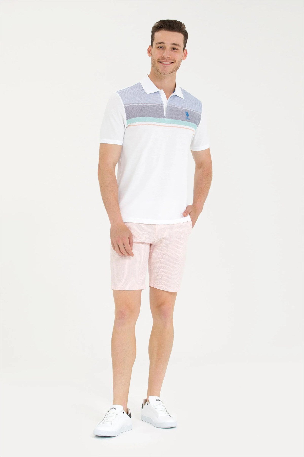 Erkek Saks Polo Yaka Tişört G081GL011.000.1573111.VR045